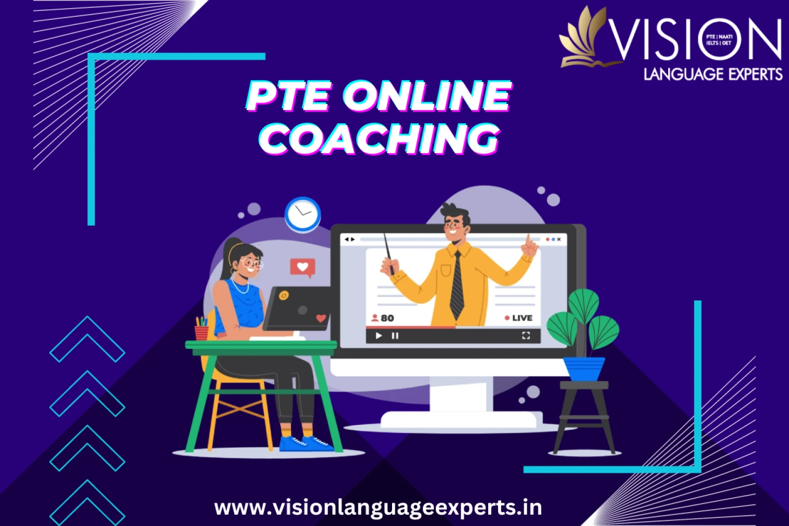 Elevate Your English Skills with PTE Online Coaching at Vision Language Experts