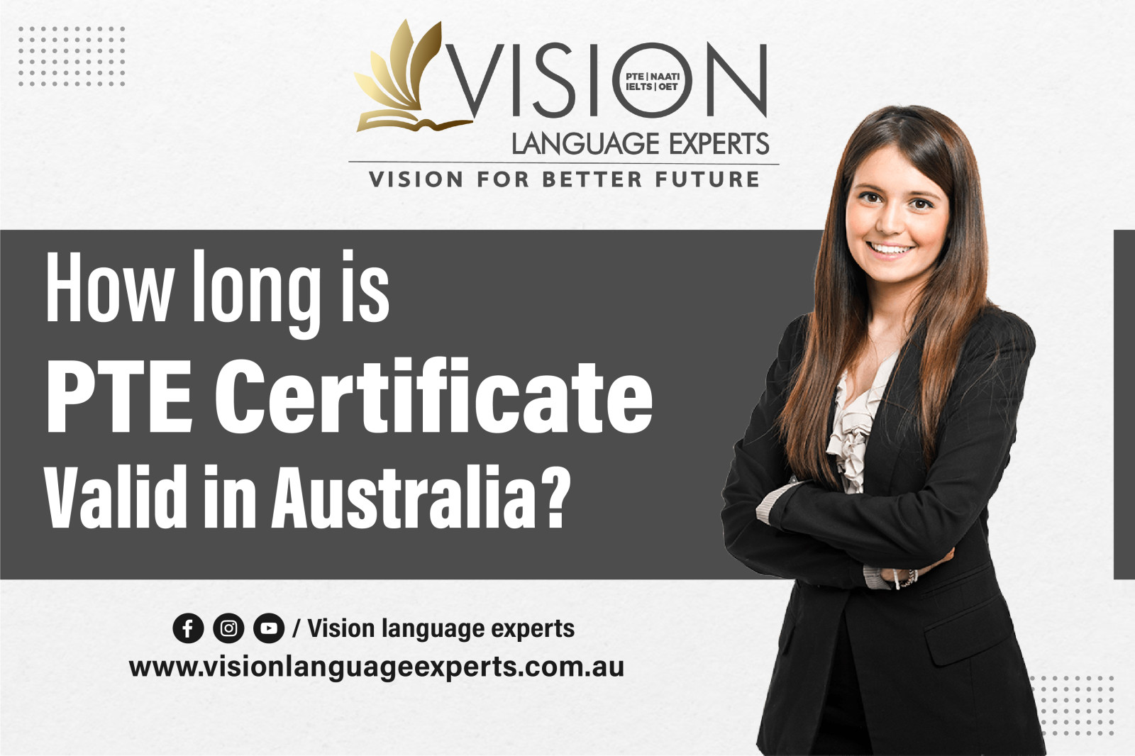 How long is PTE Certificate Valid in Australia?