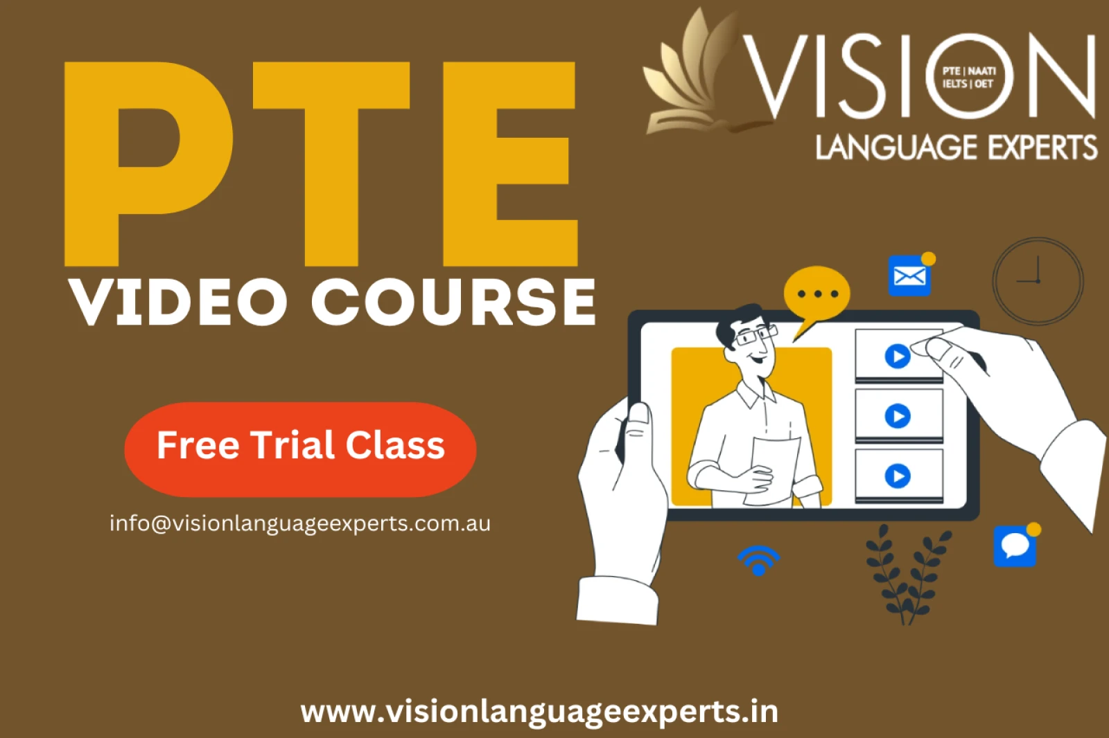 PTE Video Course at Vision Language Experts: Your Path to Success
